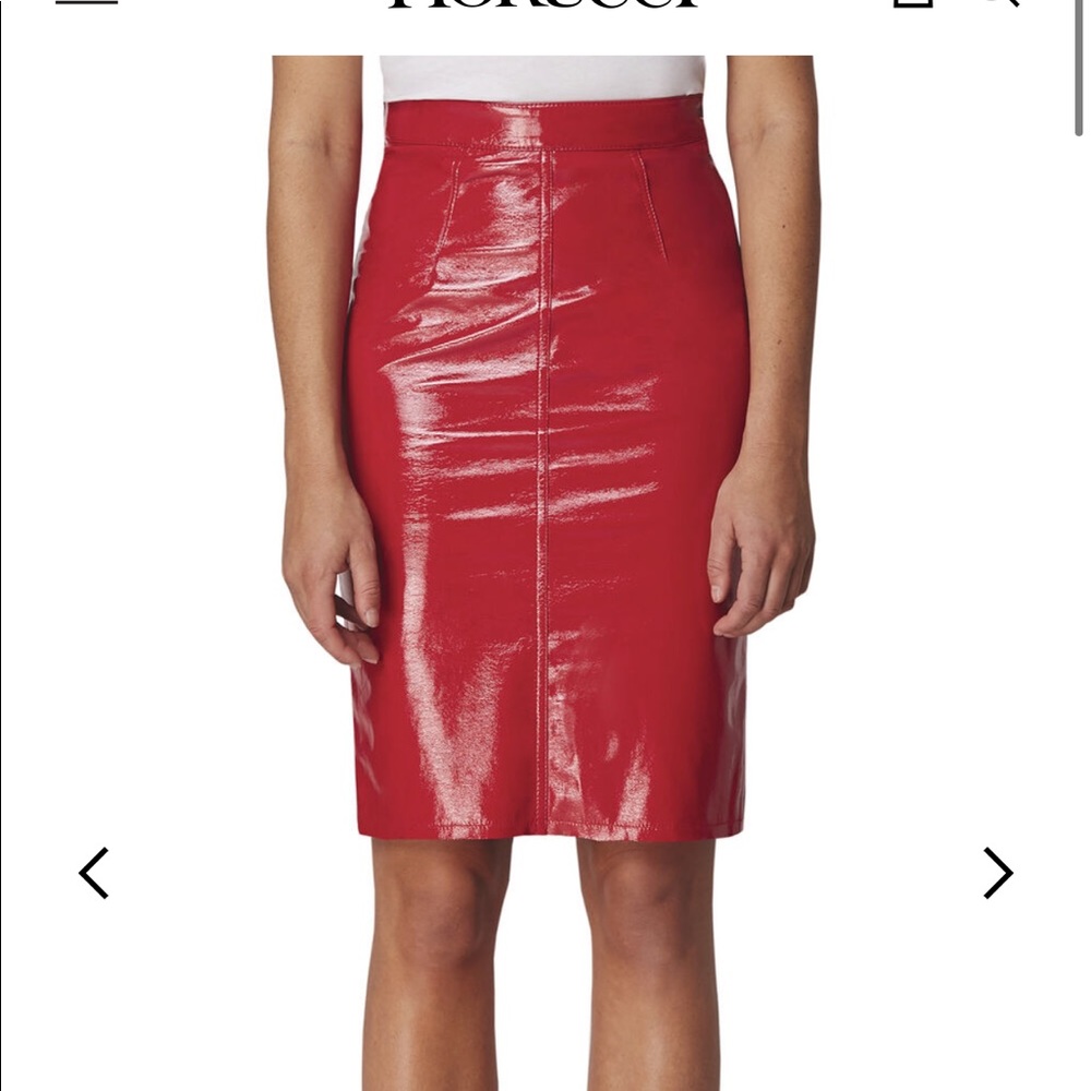 Fiorucci red vinyl skirt